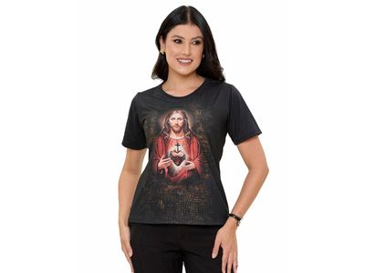Baby Look Sagrado Coração de Jesus DV13651