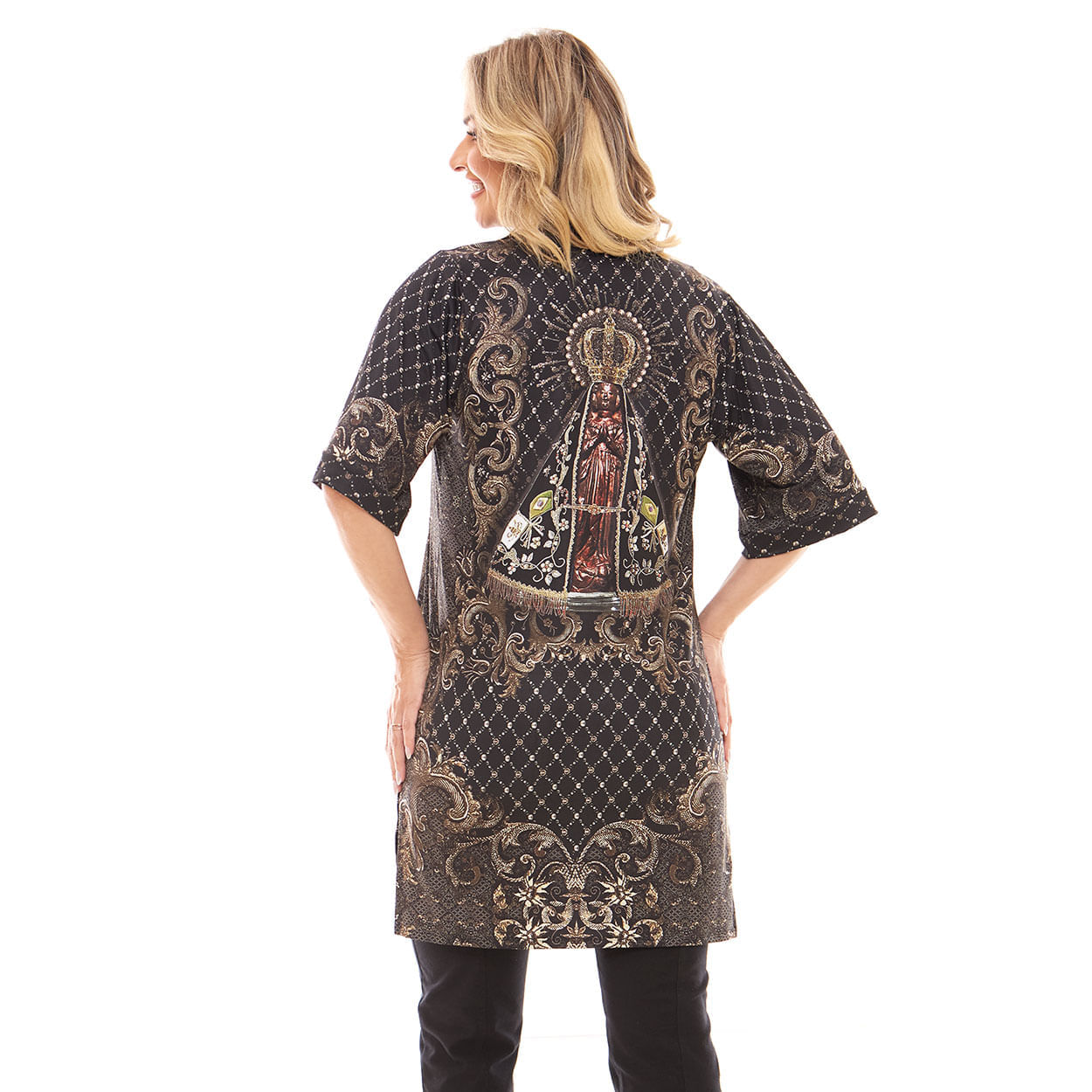 Estampado  - Cardigan Nossa Senhora Aparecida DV12753