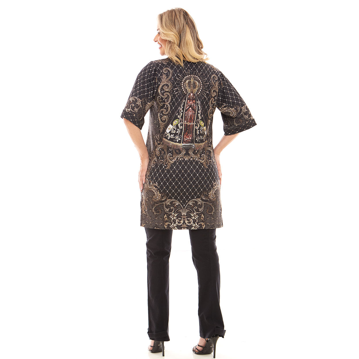 Estampado  - Cardigan Nossa Senhora Aparecida DV12753