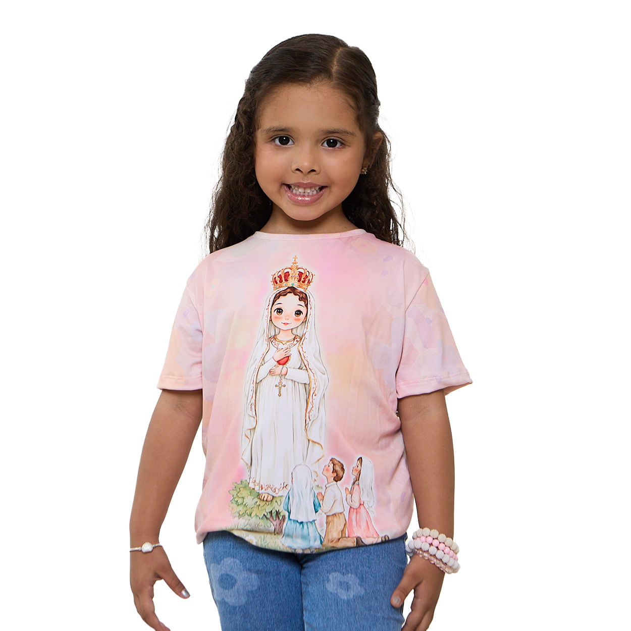 Estampado  - Baby Look Infantil Nossa Senhora de Fátima AK13685