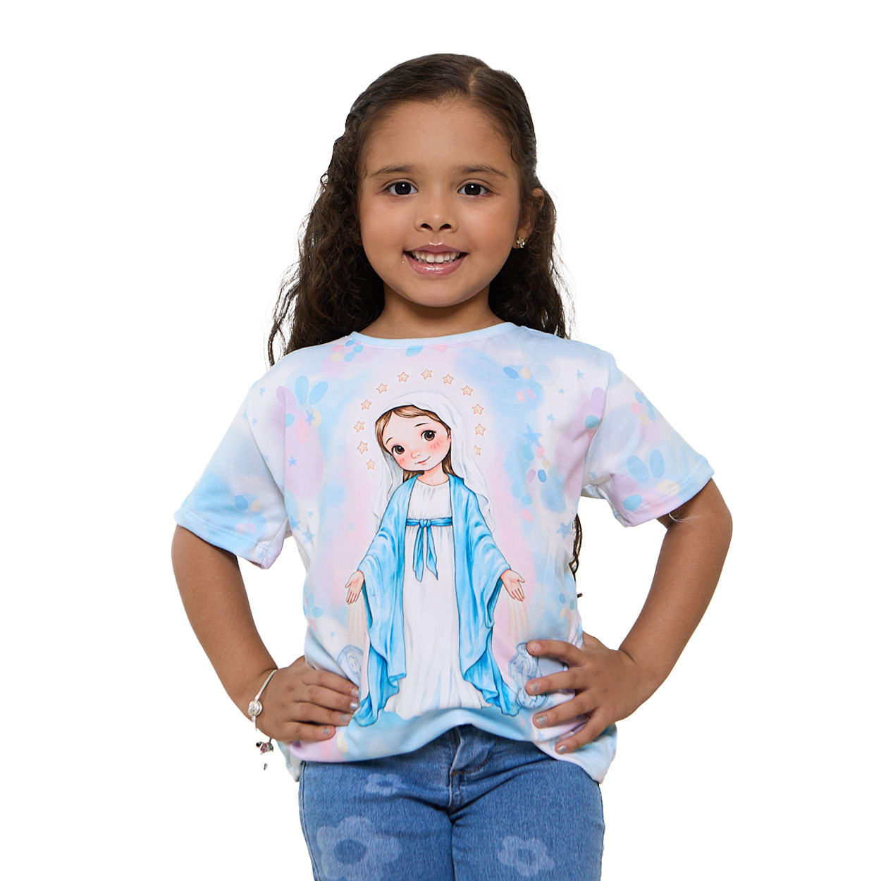 Estampado  - Baby Look Infantil Nossa Senhora das Graças AK13684