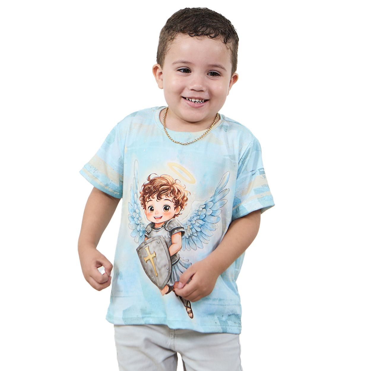 Estampado  - Camiseta Infantil São Miguel Arcanjo AK13687