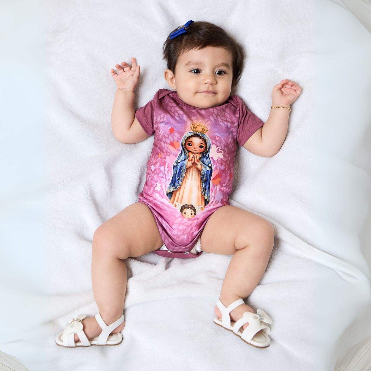 Roxo  - Body Bebê Nossa Senhora Aparecida BB13701