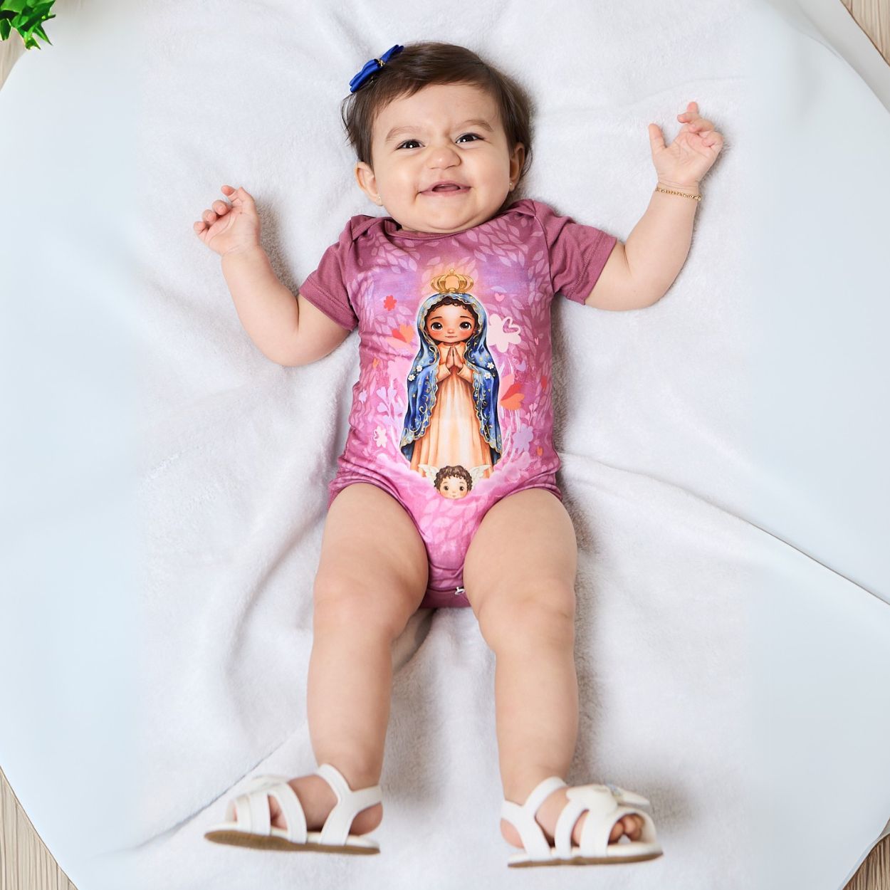 Roxo  - Body Bebê Nossa Senhora Aparecida BB13701