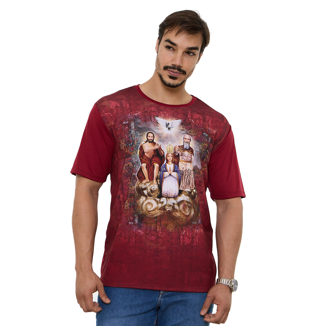 Vermelho  - Camiseta Divino Pai Eterno DV13675