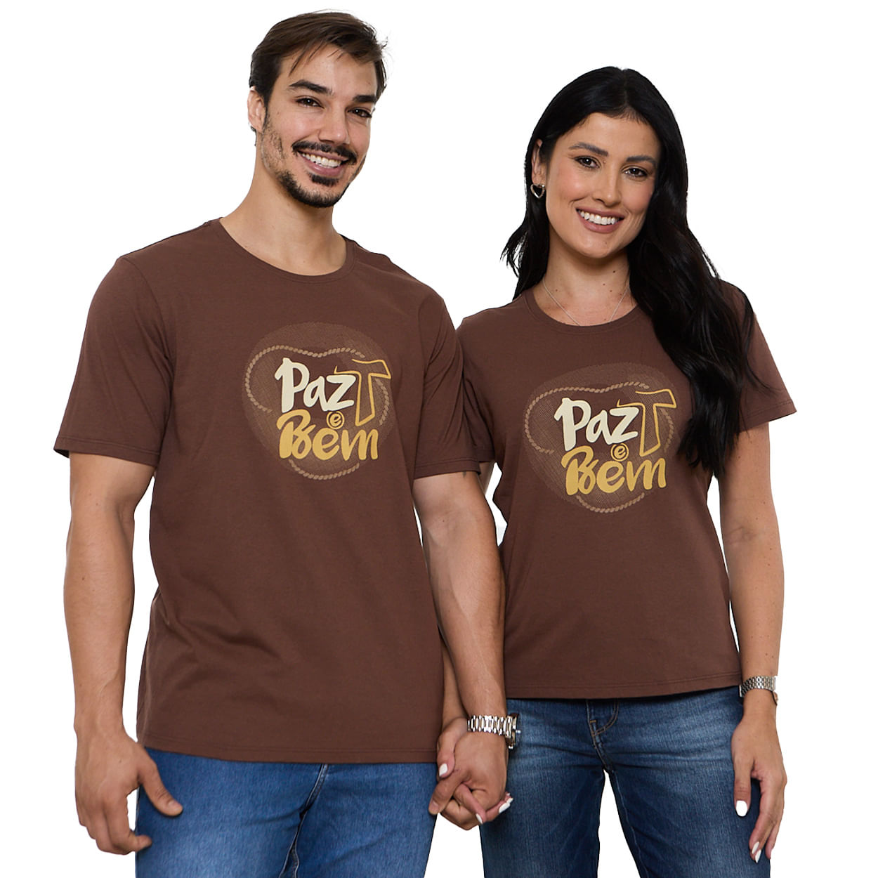 MARROM  - Baby Look Paz e Bem DV13670