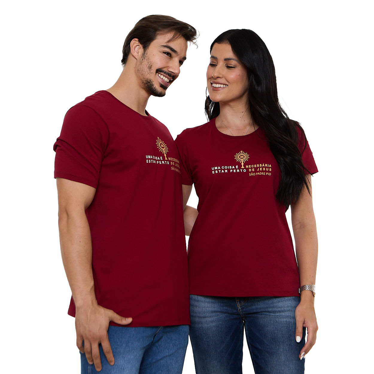 Vermelho  - Camiseta São Padre Pio DV13667