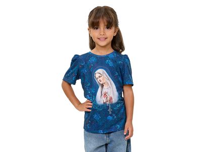 Baby Look Infantil Nossa Senhora de Fátima DV13552