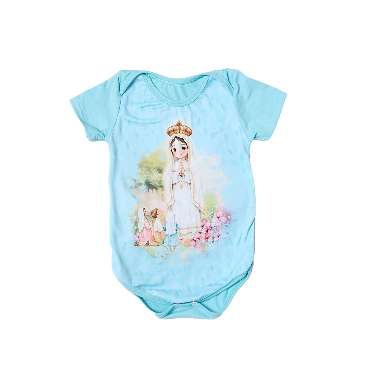 Azul Bebe  - Body Bebê Nossa Senhora de Fátima BB13703