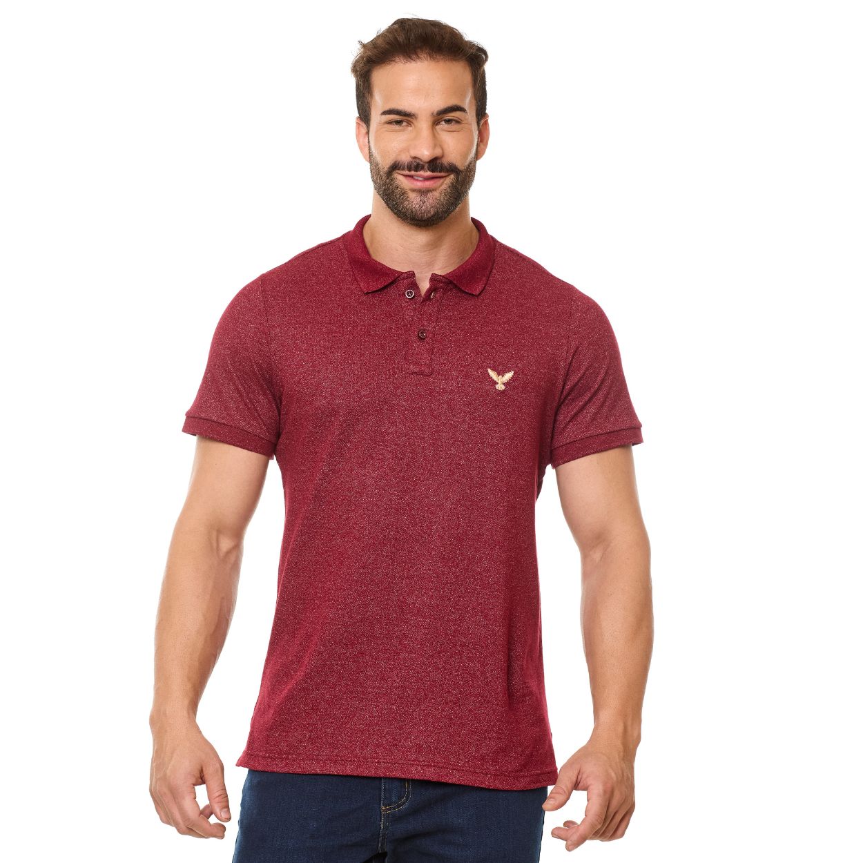Vermelho  - Camiseta Gola Polo Espirito Santo GMP13303