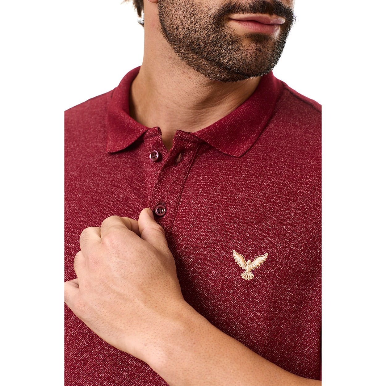 Vermelho  - Camiseta Gola Polo Espirito Santo GMP13303