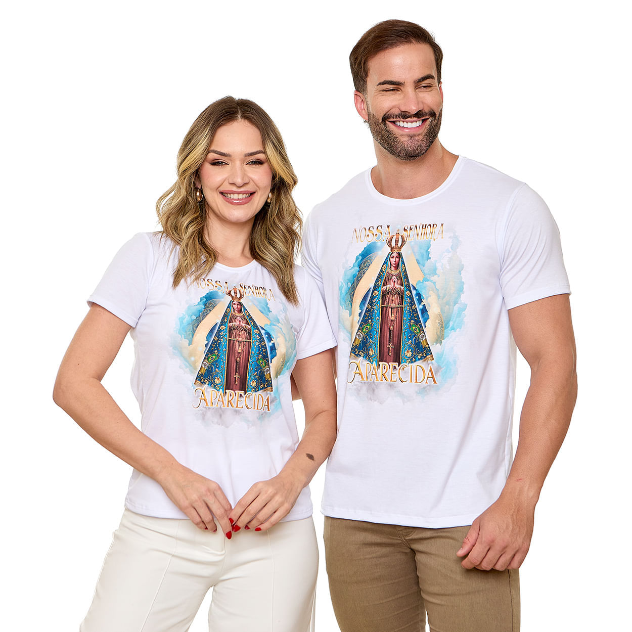 Branco  - Baby Look Nossa Senhora Aparecida DV13426