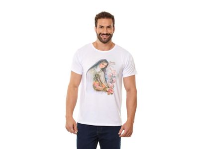 Camiseta Santa Teresinha DV13977 - Leves Detalhes