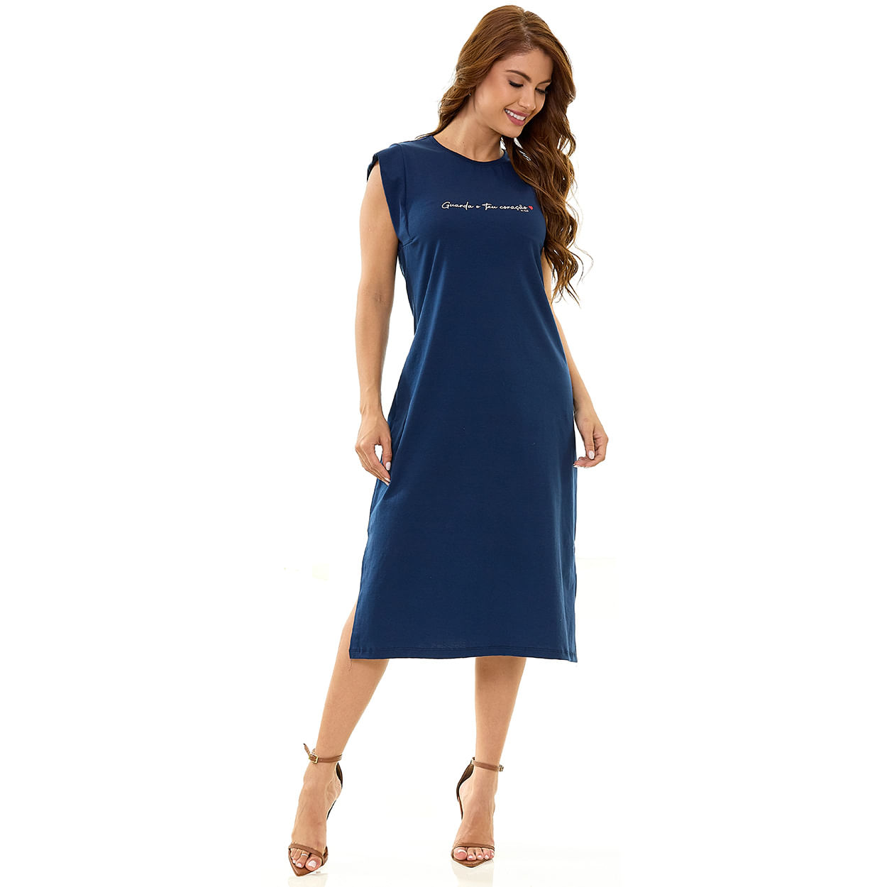 Azul Marinho  - Vestido Guarda o Teu Coração MSV13806
