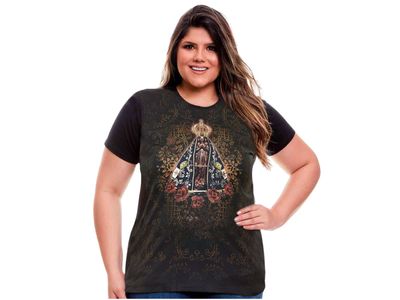 Baby Look Plus Size Nossa Senhora Aparecida DVP13826