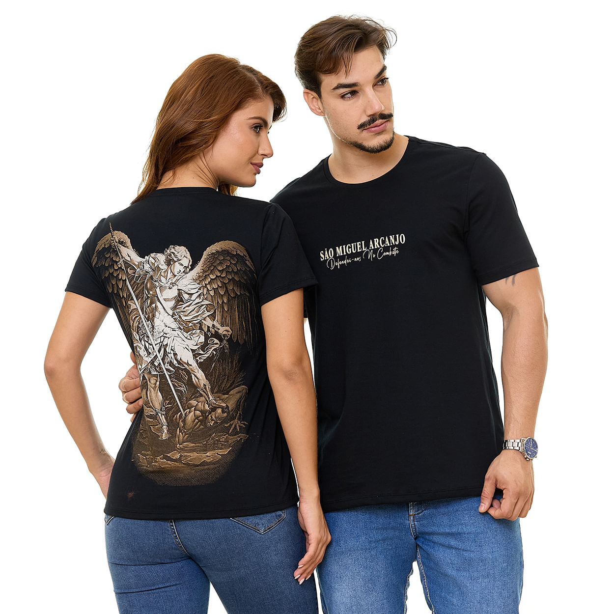 Preto  - Camiseta São Miguel Arcanjo DV13771